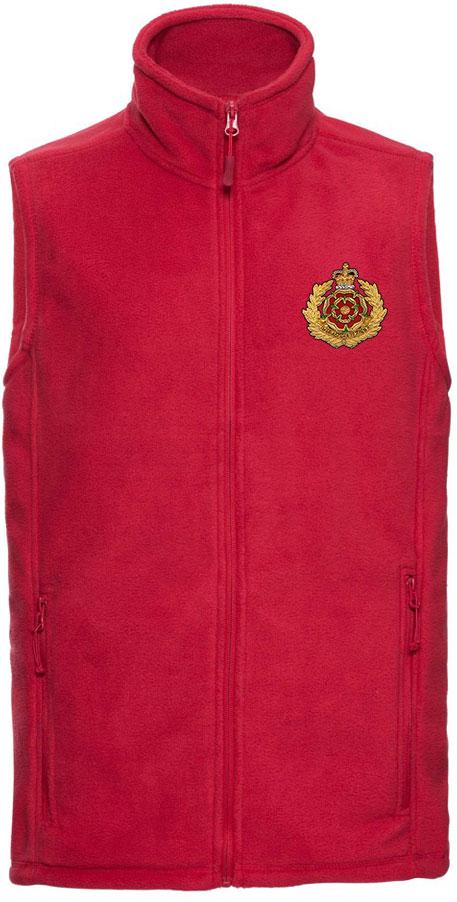 Duke of Lancaster's Regiment Premium Outdoor Sleeveless Fleece (Gilet) Clothing - Gilet The Regimental Shop 33/35" (XS) Red 