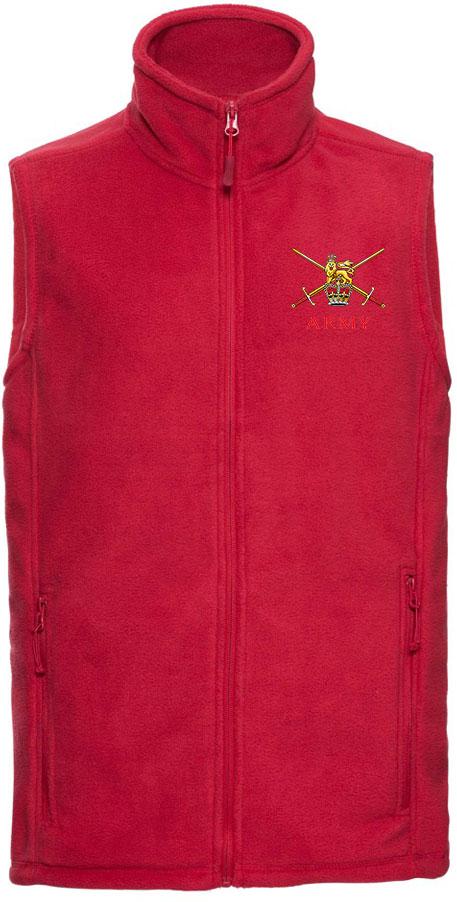 Regular Army Premium Outdoor Sleeveless Fleece (Gilet) Clothing - Gilet The Regimental Shop 33/35" (XS) Red 