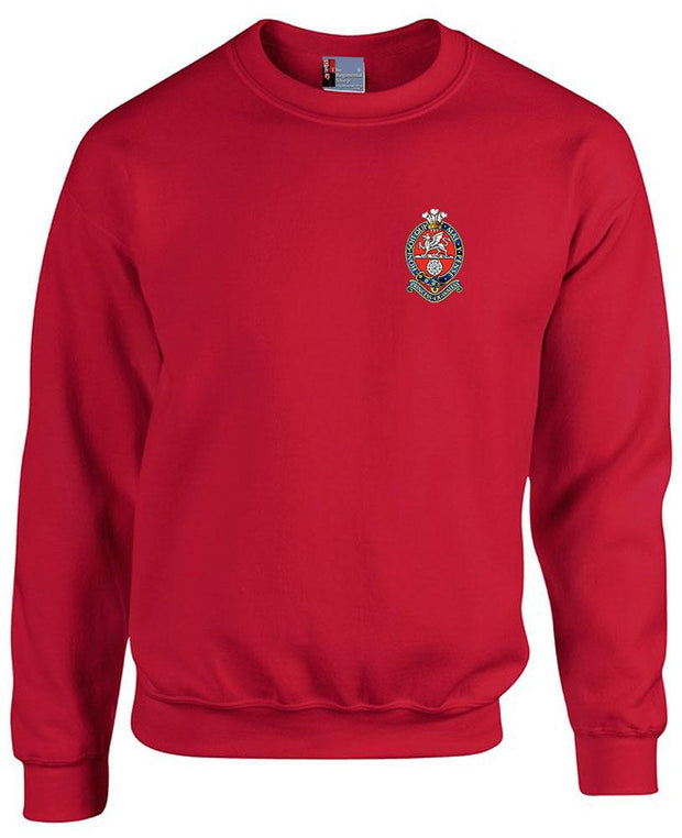 Princess of Wales's Royal Regiment Heavy Duty Sweatshirt Clothing - Sweatshirt The Regimental Shop 38/40" (M) Red 