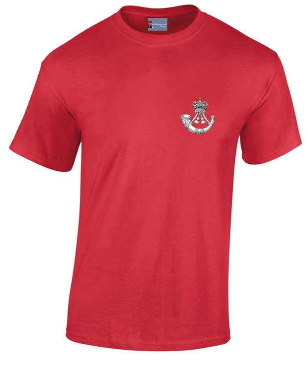 The Rifles Cotton T-shirt Clothing - T-shirt The Regimental Shop Small: 34/36" Red 