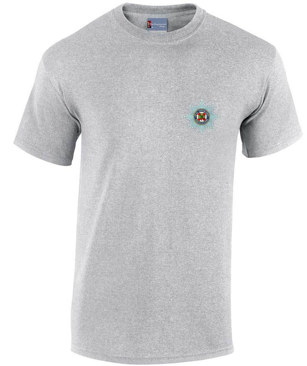 Irish Guards Cotton T-shirt Clothing - T-shirt The Regimental Shop Small: 34/36" Sports Grey 