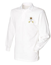 Royal Army Physical Training Corps (RAPTC) Rugby Shirt Clothing - Rugby Shirt The Regimental Shop 36" (S) White Queen's Crown