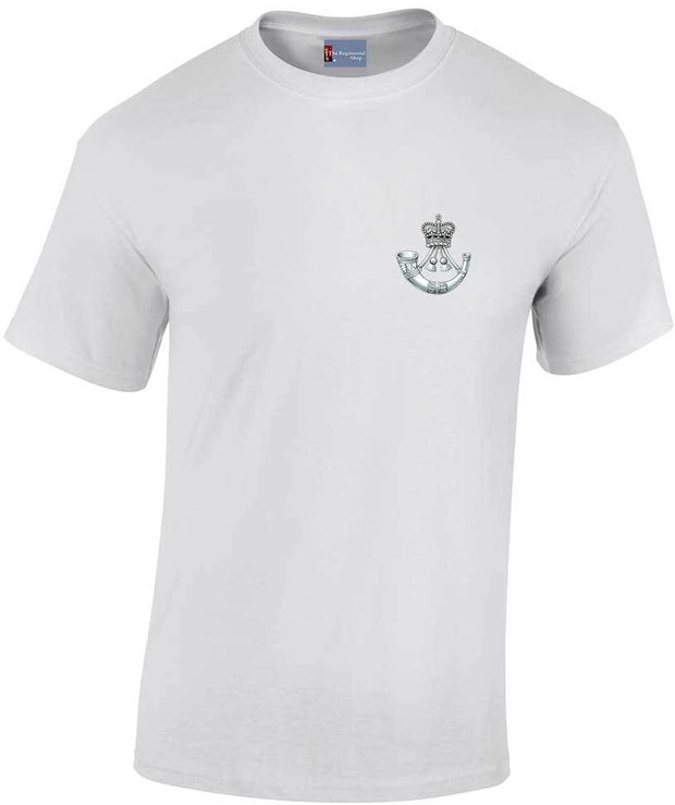The Rifles Cotton T-shirt Clothing - T-shirt The Regimental Shop Small: 34/36" White 