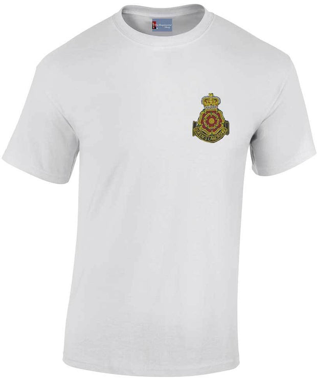 Queen's Lancashire Regiment Cotton T-shirt Clothing - T-shirt The Regimental Shop Small: 34/36" White 