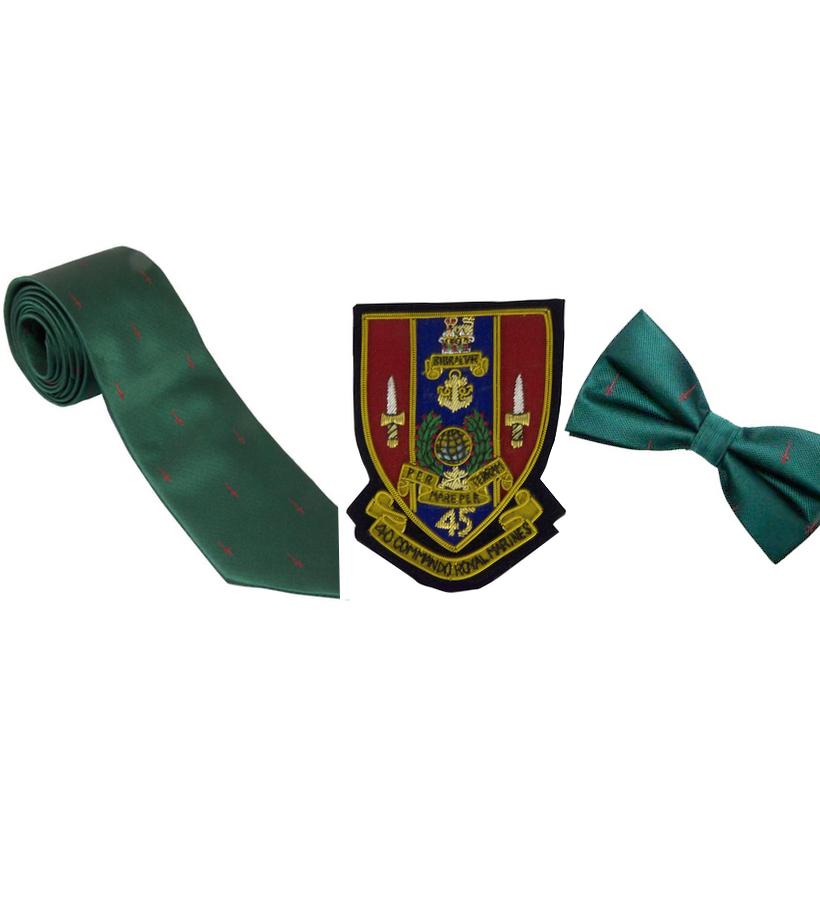 Official Merchandise for 45 Commandos Royal Marines, 45 Commando PRI Shop, 45 Commandos Shop, 45 Commandos Tie, 45 Commandos blazer badge, 45 Commando Royal Marines