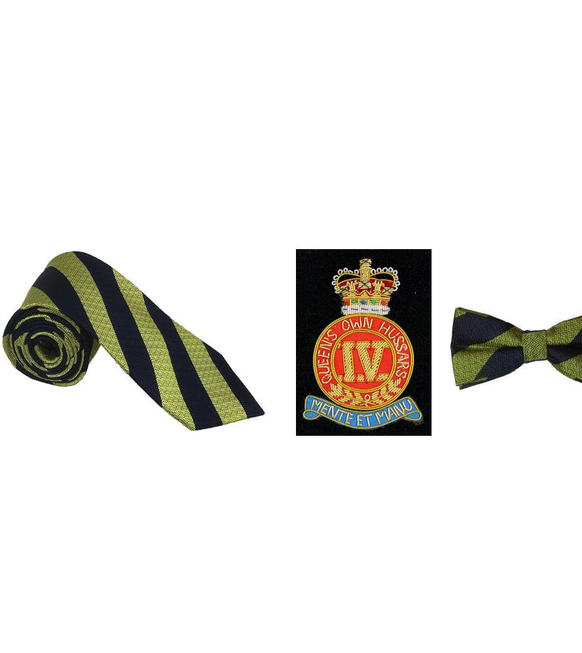 official 4th Queen's Own Hussars Merchandise, 4th Queen's Own Hussars Tie, 4th Queen's Own Hussars Cufflinks, 4th Queen's Own Hussars Bow Tie, 4th Queen's Own Hussars regiment, 4th Queen's Own Hussars Tie