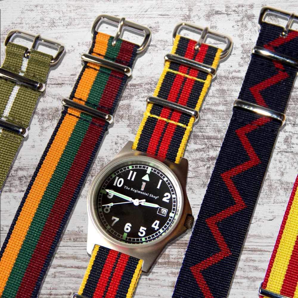 Regimental Watch Straps, NATO Watch Straps, G10 Military Watch, Military Chronograph Watch, Military Watches, Regimental Watches