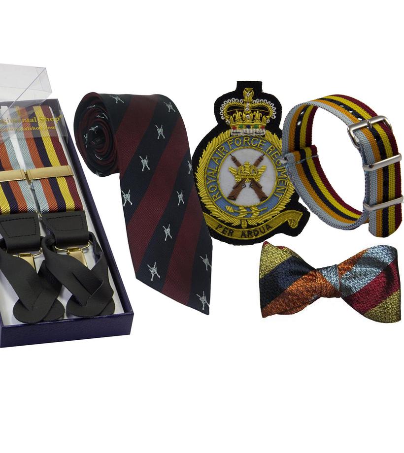 Official RAF Regiment Merchandise, RAF Regiment Tie, RAF Regiment Socks, RAF Regiment Watch Strap, RAF Regiment Beret, RAF Regiment Blazer Badge, RAF Regiment PRI Shop, RAF Regiment Association Shop, RAF Regiment Shop