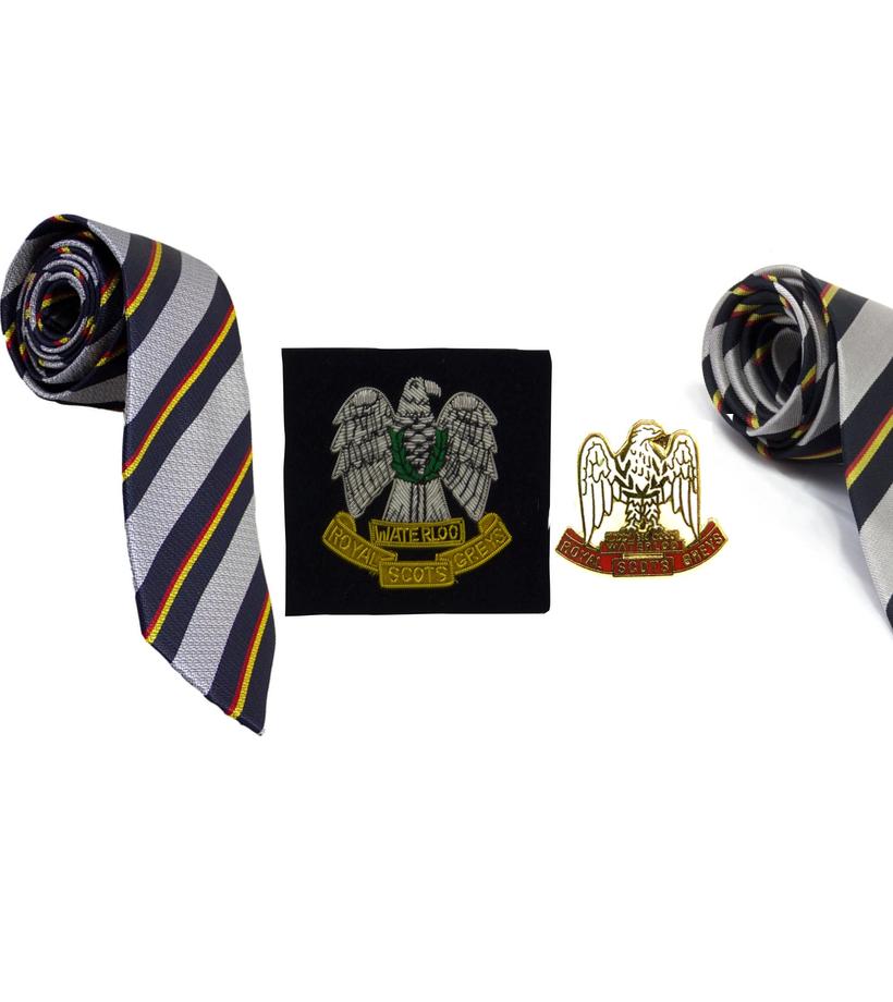 Official Royal Scots Greys Merchandise, Royal Scots Greys Tie, Royal Scots Greys Cufflinks, Royal Scots Greys Blazer Badge, Royal Scots Greys Shop, Royal Scots Greys Museum Shop