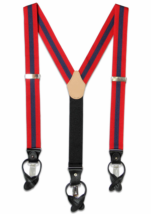 Adjutant General's Corps Braces Braces The Regimental Shop Red/Blue one size fits all 