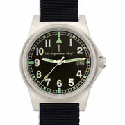 G10 Military Watch with Black Strap G10 Watch The Regimental Shop Black/Silver one size fits all