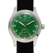 Meridian Watch with Black Leather G10 Strap Meridian Watch The Regimental Shop Green/Silver/Black one size fits all