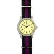 M120 Watch with Black and Purple Strap M120 Watch The Regimental Shop Silver/Yellow/Black/Purple  