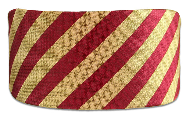 Cheshire Regiment Silk Non Crease Cummerbund Cummerbund, Silk The Regimental Shop Red/Gold one size fits all 