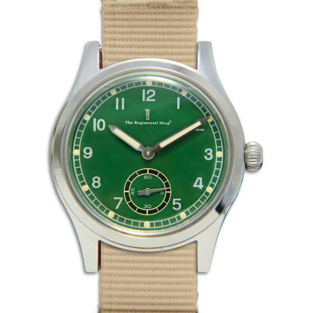 Meridian Watch with Desert Sand G10 Strap Meridian Watch The Regimental Shop Green/Silver/Desert Sand one size fits all