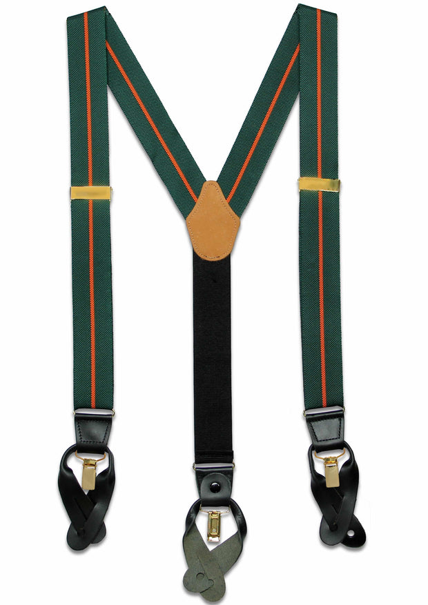 Devonshire and Dorset Regiment Braces Braces The Regimental Shop Green/Orange one size fits all 