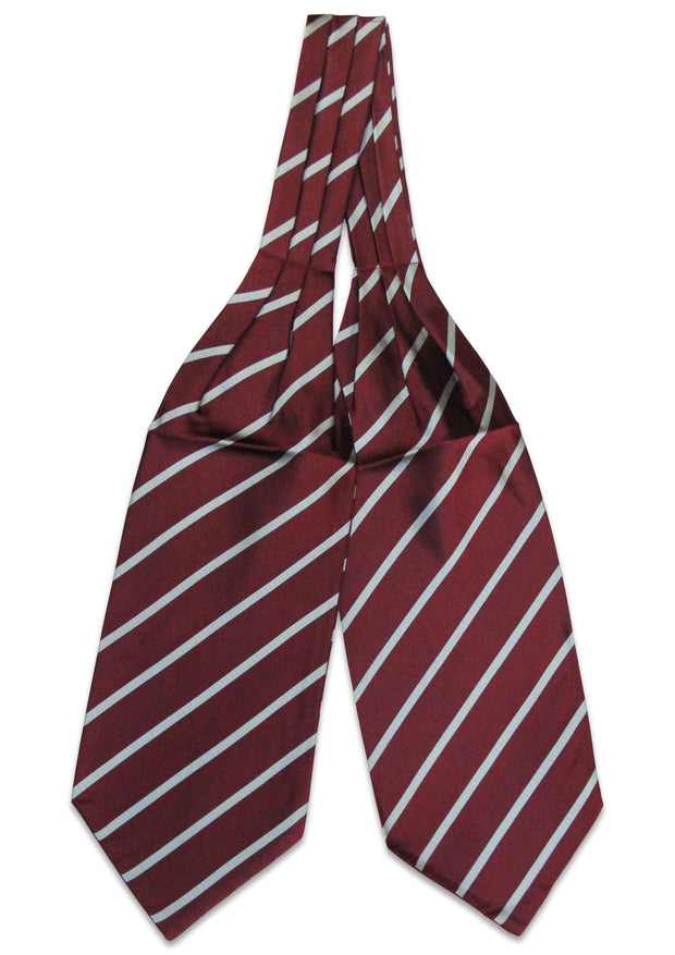 Duke of Wellington's Regiment Silk Cravat Cravat The Regimental Shop Maroon/Silver one size fits all
