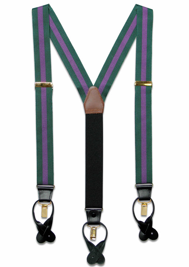 Green and Purple Braces - regimentalshop.com