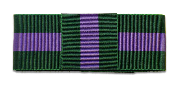 Green and Purple ribbon for any civilian brimmed hat - regimentalshop.com