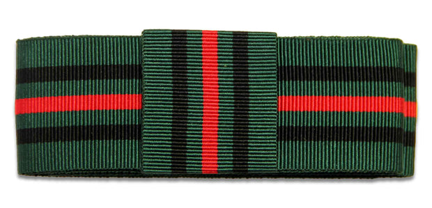 Gurkha Brigade Regiment Ribbon for any brimmed hat Ribbon for hat The Regimental Shop 75cm (30") with Loop Green/Black/Red 