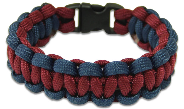 Household Division (Guards) Paracord Bracelet Bracelet, paracord The Regimental Shop XS - 15cm for 13cm wrist Blue/Red/Blue 