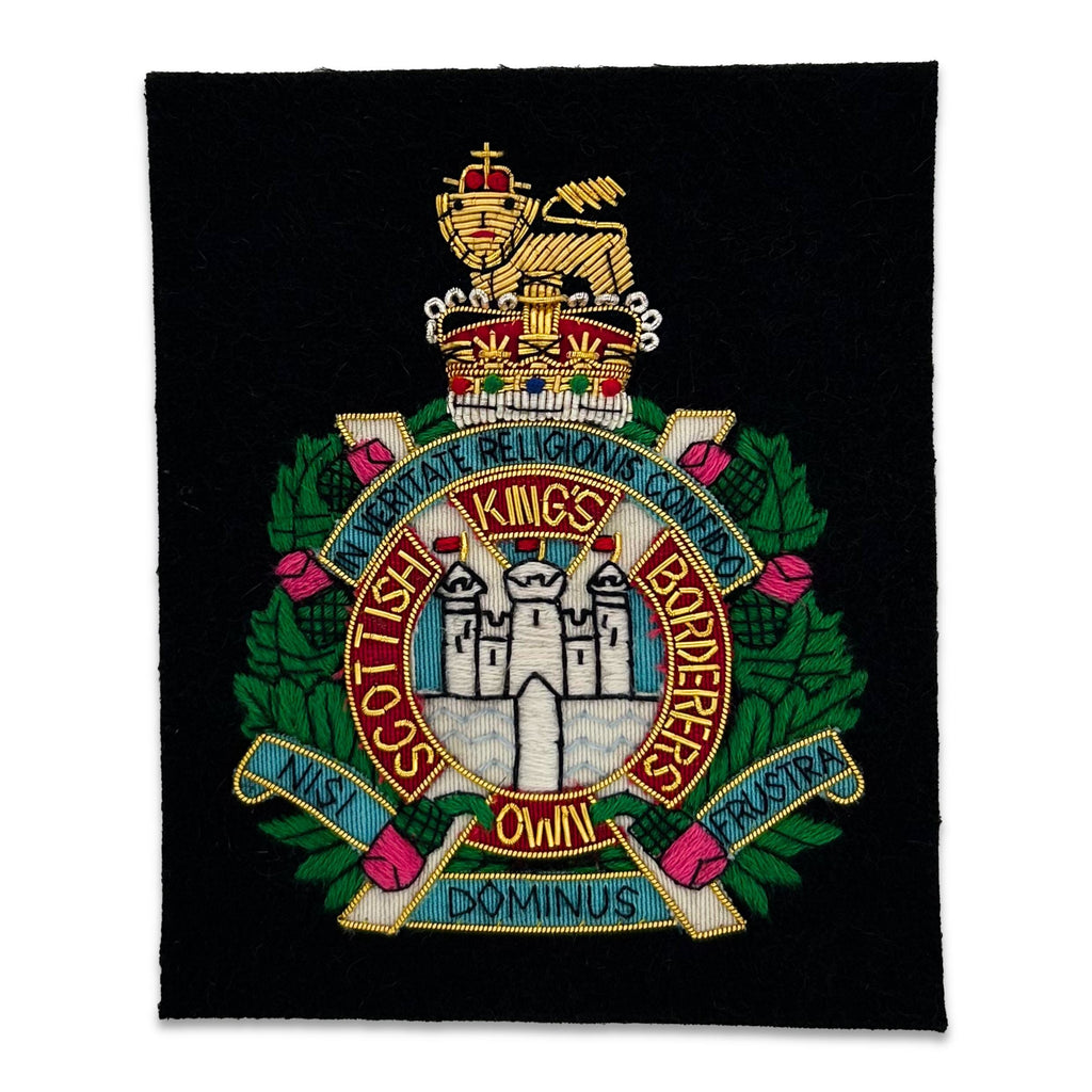 King's Own Scottish Borderers 帽章(ピン無し) King_sOwnScottishBorderersBlaz