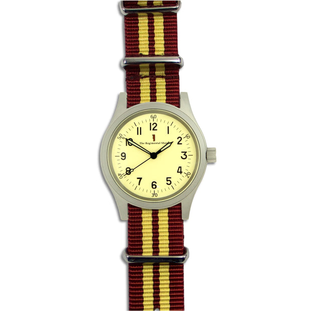 King's Royal Hussars (KRH) M120 Watch M120 Watch The Regimental Shop Silver/Yellow/Maroon/Yellow  