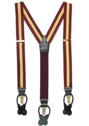King's Royal Hussars Braces Braces The Regimental Shop Maroon/Gold one size fits all 