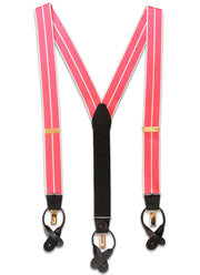 Member of the British Empire Braces Braces The Regimental Shop Rose Pink/White one size fits all