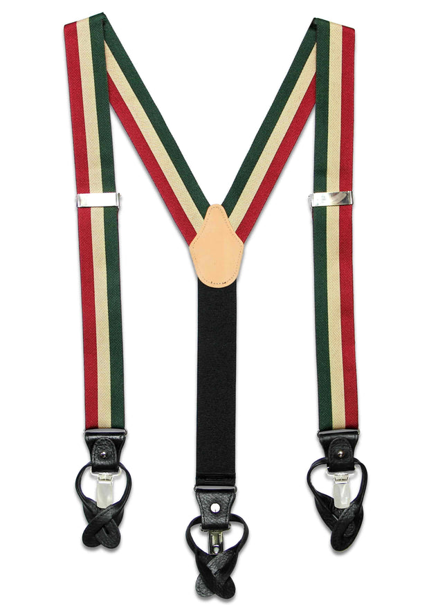 Mercian Regiment Braces Braces The Regimental Shop Red/Buff/Green one size fits all 