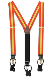 Orange and Yellow Braces Braces The Regimental Shop Orange/Yellow one size fits all 