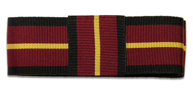 Prince of Wales Own Regiment of Yorkshire Ribbon for any brimmed hat Ribbon for hat The Regimental Shop 75cm (30") with Loop Maroon/Black/Yellow 