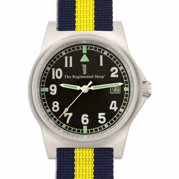 Princess of Wales's Royal Regiment G10 Military Watch G10 Watch The Regimental Shop Black/Silver/Blue/Yellow one size fits all