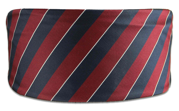 Queen's Dragoon Guards  Polyester Cummerbund Cummerbund, polyester The Regimental Shop Blue/Maroon/White one size fits all 