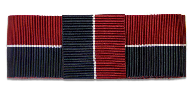 1st Queen's Dragoon Guards Ribbon for any brimmed hat Ribbon for hat The Regimental Shop 75cm (30") with loop Maroon/White/Navy Blue 