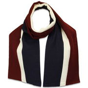 Queen's Dragoon Guards Scarf Scarf, Wool The Regimental Shop Maroon/White/Blue one size fits all 