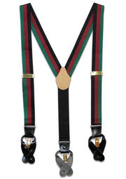 Queen's Lancashire Regiment Braces Braces The Regimental Shop Green/Maroon/Black one size fits all 
