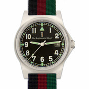 Queen's Lancashire Regiment G10 Military Watch G10 Watch The Regimental Shop Black/Silver/Maroon/Green one size fits all