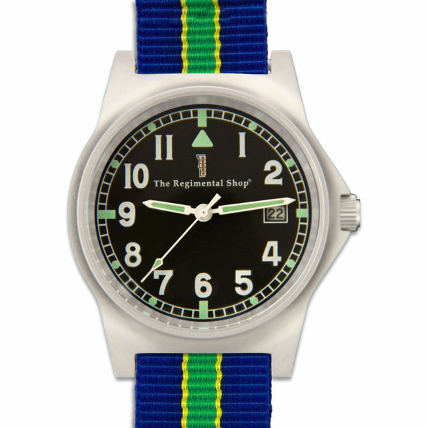 Queen's Royal Hussars Military G10 Watch G10 Watch The Regimental Shop Black/Silver/Blue/Yellow/Green one size fits all