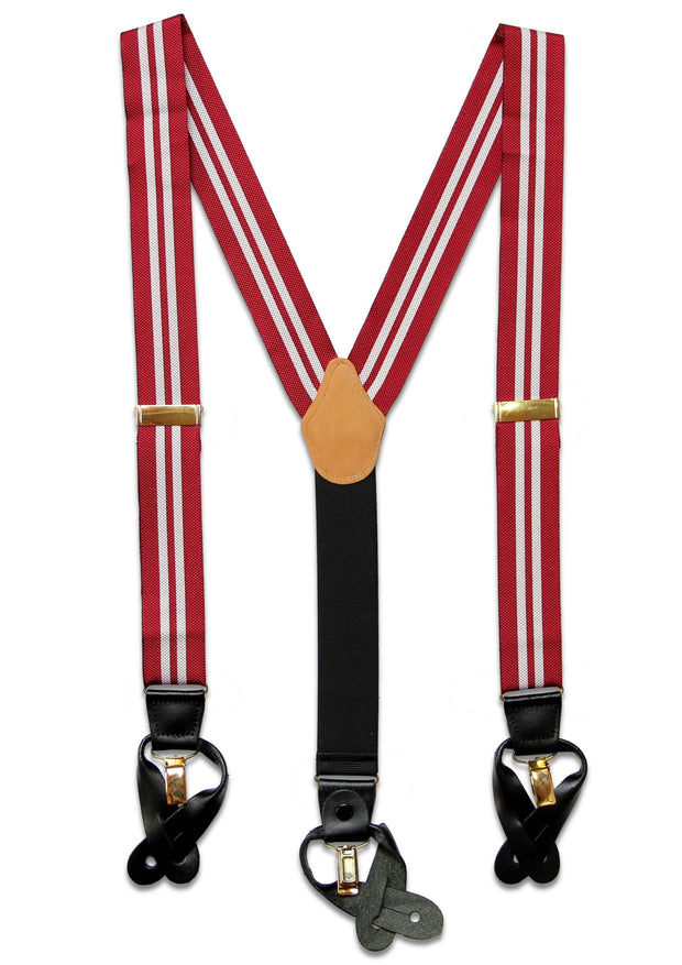 Queen's Royal Lancers Braces Braces The Regimental Shop Red/Silver one size fits all 
