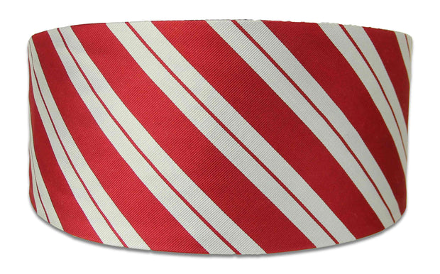 Queen's Royal Lancers Silk Cummerbund Cummerbund, Silk The Regimental Shop Red/Silver one size fits all 