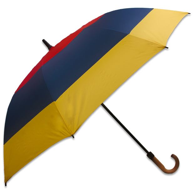 Royal Army Medical Corps Umbrella Umbrella The Regimental Shop Cherry Red/Navy Blue/Yellow one size fits all