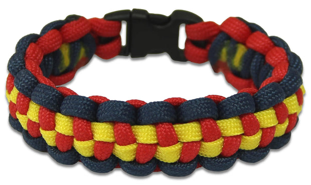 REME  Paracord Bracelet Bracelet, paracord The Regimental Shop XS - 15cm for 13cm wrist Blue/Red/Yellow 