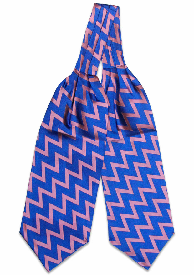 Royal Horse Artillery "Livers In" Silk Cravat Cravat The Regimental Shop Blue/Pink one size fits all