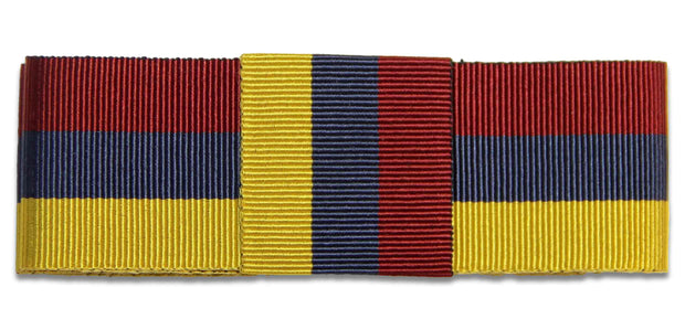 RAMC Ribbon for any brimmed hat Ribbon for hat The Regimental Shop 75cm (30") with Loop Maroon/Blue/Yellow 
