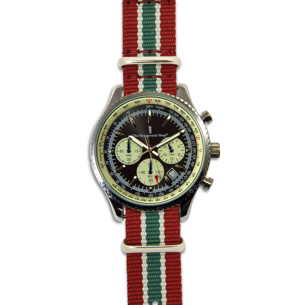 Royal Army Medical Service Chronograph Watch Chronograph The Regimental Shop Dull Cherry/Atholl Grey/Victoria Green one size fits all