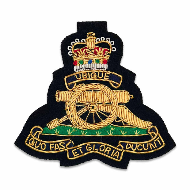 Royal Artillery Blazer Badge (Queen's Crown)