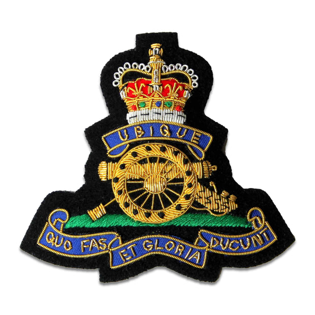Royal Artillery Queen's Crown Blazer Badge Blazer badge The Regimental Shop One size fits all Black/Gold/Blue/Red 