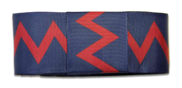 Royal Artillery Regiment Ribbon for any brimmed hat Ribbon for hat The Regimental Shop 75cm (30") with Loop Blue/Red 