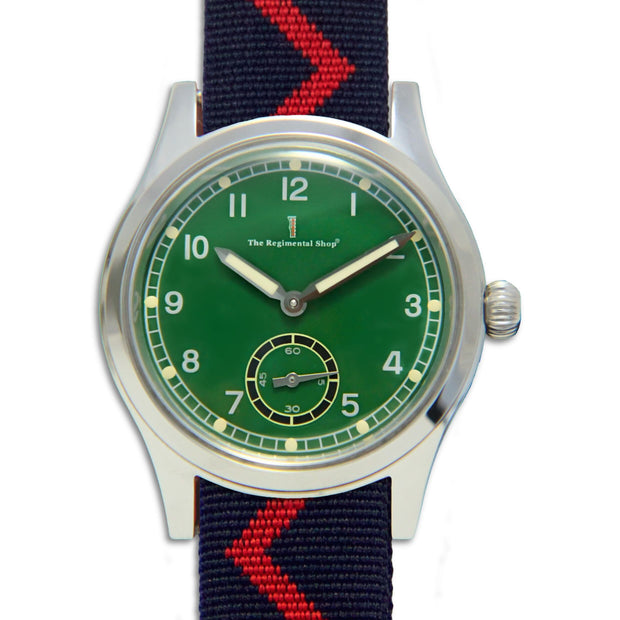 Royal Artillery Meridian Watch - Zig Zag Meridian Watch The Regimental Shop Green/Silver/Dark Blue/Red one size fits all
